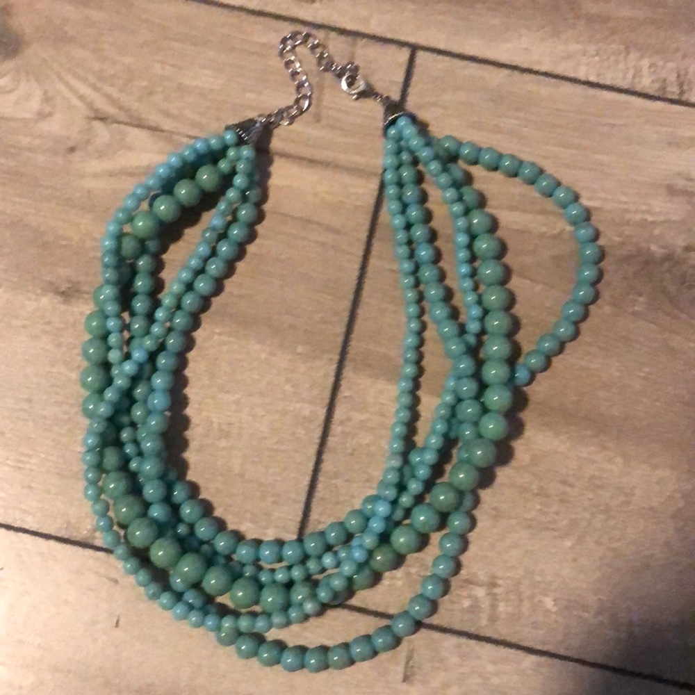 Turquoise Colored Strand Necklace